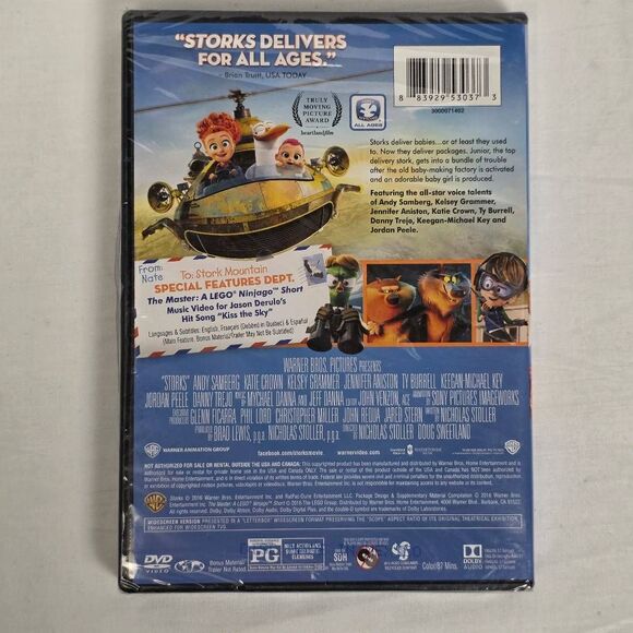 Storks DVD New Sealed Animated Family Comedy Movie - Picture 2 of 2